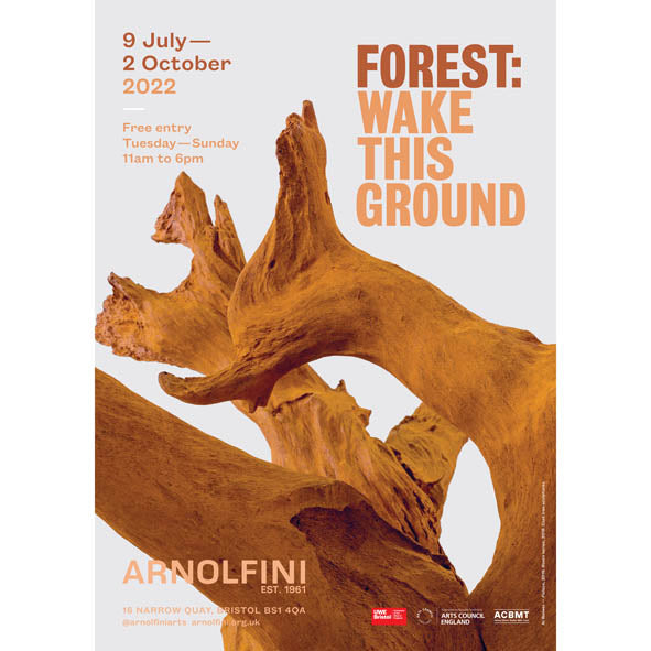 Forest Wake This Ground Exhibition Poster Arnolfini Bookshop